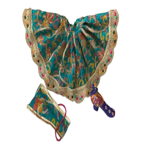 Border design yellow dress for Laddu Gopal ji - Image 3