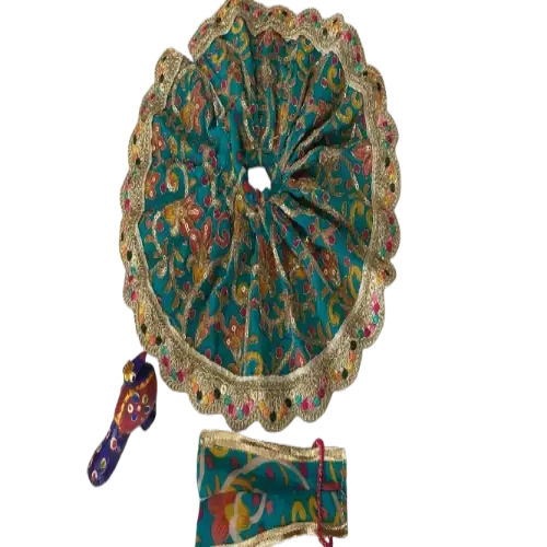 Border design yellow dress for Laddu Gopal ji - Image 2