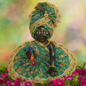 Border design yellow dress for Laddu Gopal ji