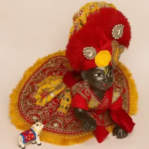 Churni print base designer poshak for Laddu Gopal Ji